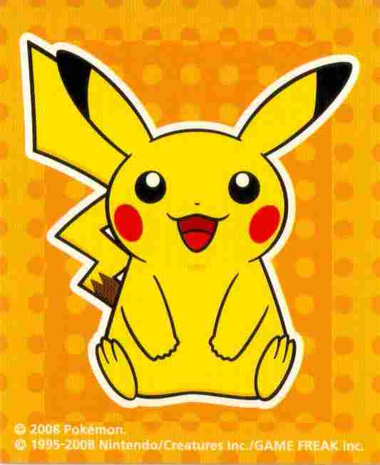 Pokemon Center 2009 Pikachu Sticker