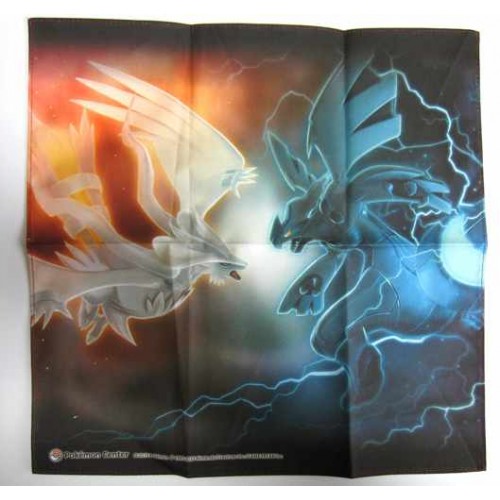 Pokemon Center 2010 Reshiram Zekrom Cloth Handkerchief 1