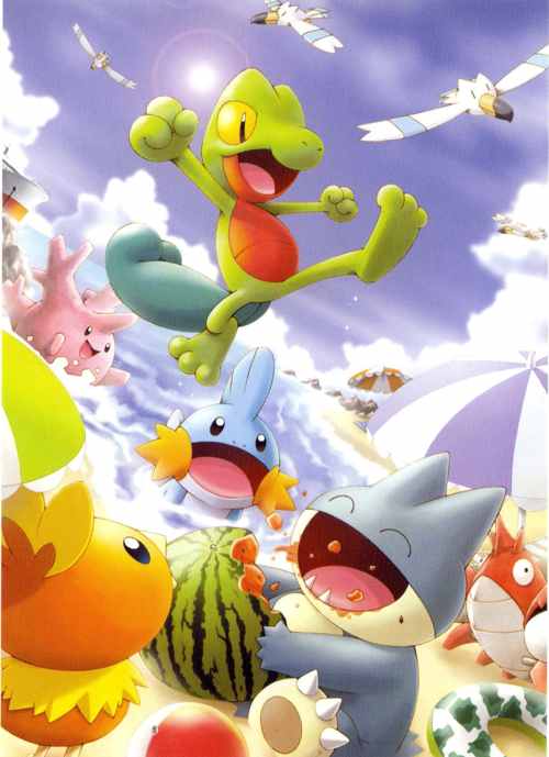 Pokemon 2004 Daisuki Fan Club Munchlax Treecko Torchic Mudkip & Friends ...