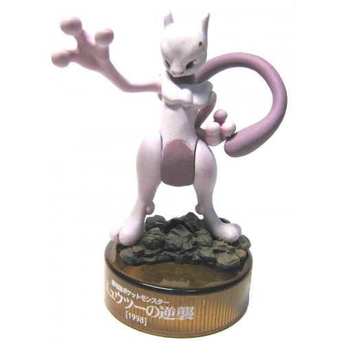 Pokemon 2007 10th Anniversary Movie Theater Version Mewtwo Bottle Cap Collection Figure