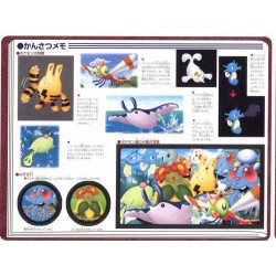 Pokemon 2000 Jumbo Sealdass #12 Uzumaki Island Wooper Bellossom Qwilfish Seel Yanma Elekid Mantine Tentacruel & Friends Large 2 Sticker Sheet Book