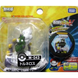 Pokemon 2011 Tornadus Tomy 2" Monster Collection Plastic Figure With Promo Battrio Coin M-043